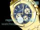 Super Copy HBF Audemars Piguet Royal Oak Gold Steel Swiss 7750 Chronograph Watch (4)_th.jpg